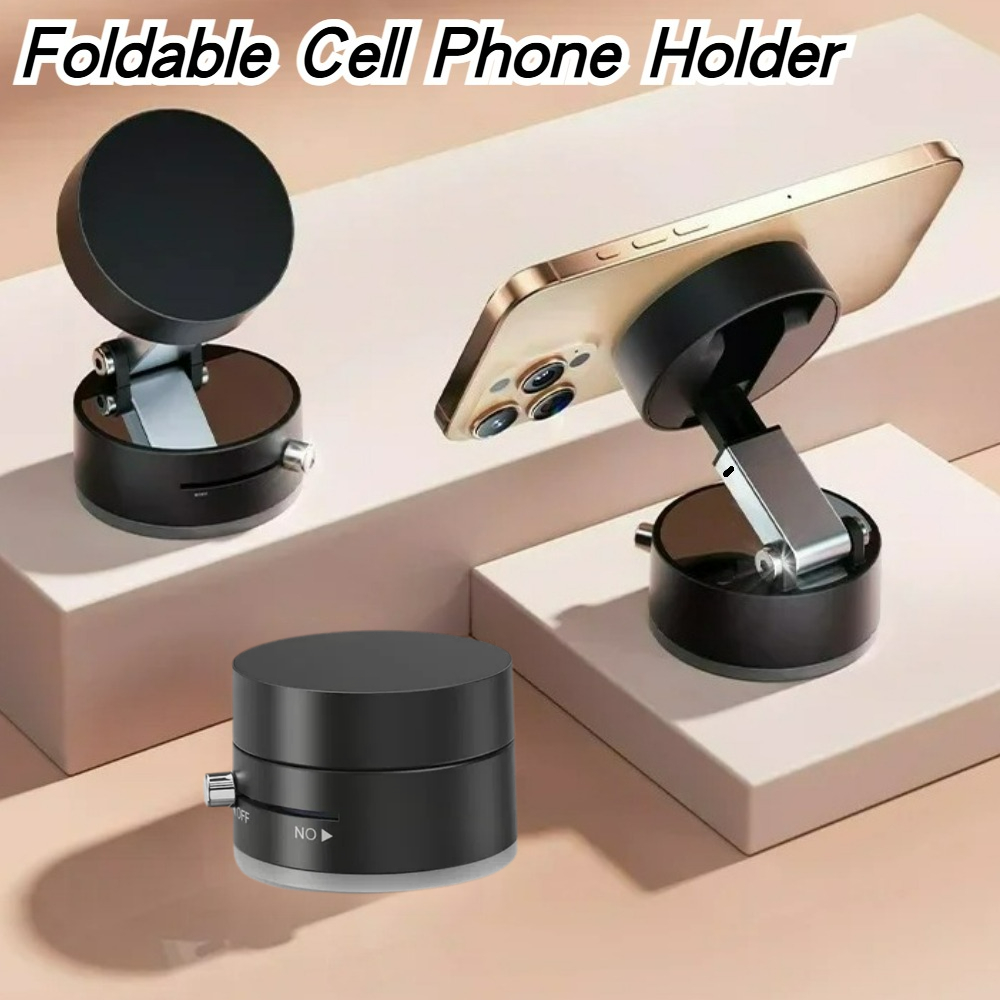 Phone Accessories Stand - ที่วางสูญญากาศแม่เหล็กประสิทธิภาพสูงขาตั้งโทรศัพท์สากลแบบพับได้สําหรับรถเดสก์ท็อปห้องน้ําอุปกรณ์กีฬากลางแจ้ง