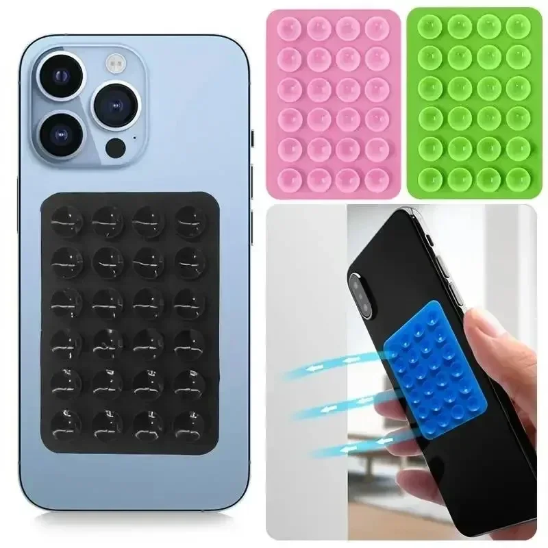 Phone Accessories Stand - แท่นวางโทรศัพท์มือถือซิลิโคนแบบยึดติดแน่น ไม่ลื่น พร้อมจุกดูดสุญญากาศ อุปกรณ์เสริมสำหรับถ่ายเซลฟี่และวิดีโอแบบแฮนด์ฟรี