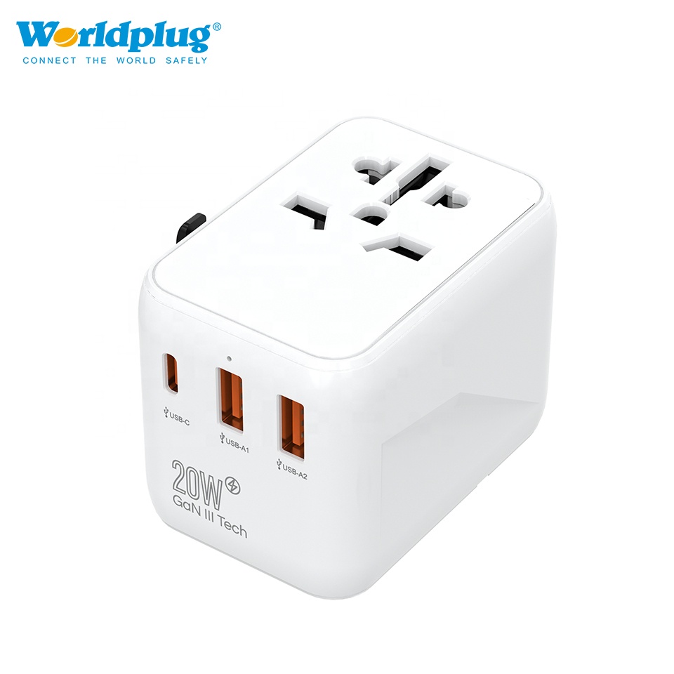 Type C Adapter - อะแดปเตอร์แปลงไฟแบบ GaN 20W Type C ชาร์จเร็ว