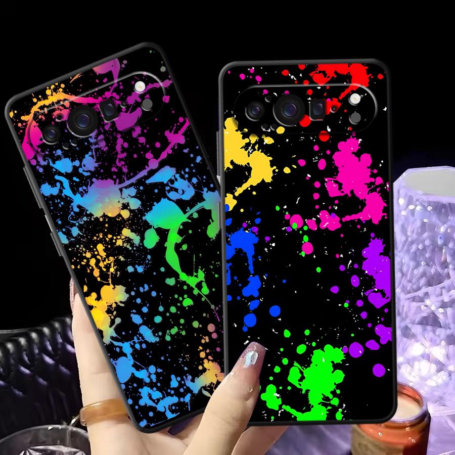 Google Pixel 9 - เคสโทรศัพท์ลายสีรุ้งสำหรับ Google Pixel 10A 9a 7a
