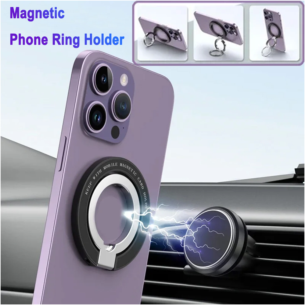 Phone Accessories And Gadgets - ที่ยึดโทรศัพท์แม่เหล็กสองด้านสำหรับ iPhone 15/16/17 พับได้ 360 องศา