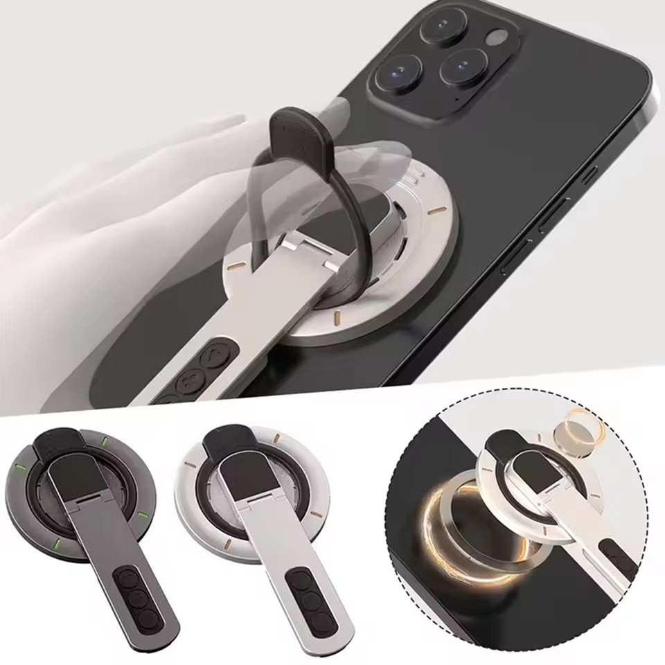 Phone Accessories Stand - 1 ชิ้น 360 ° ขาตั้งโทรศัพท์มือถือแบบวงแหวนแม่เหล็ก ที่จับโทรศัพท์แบบแม่เหล็ก