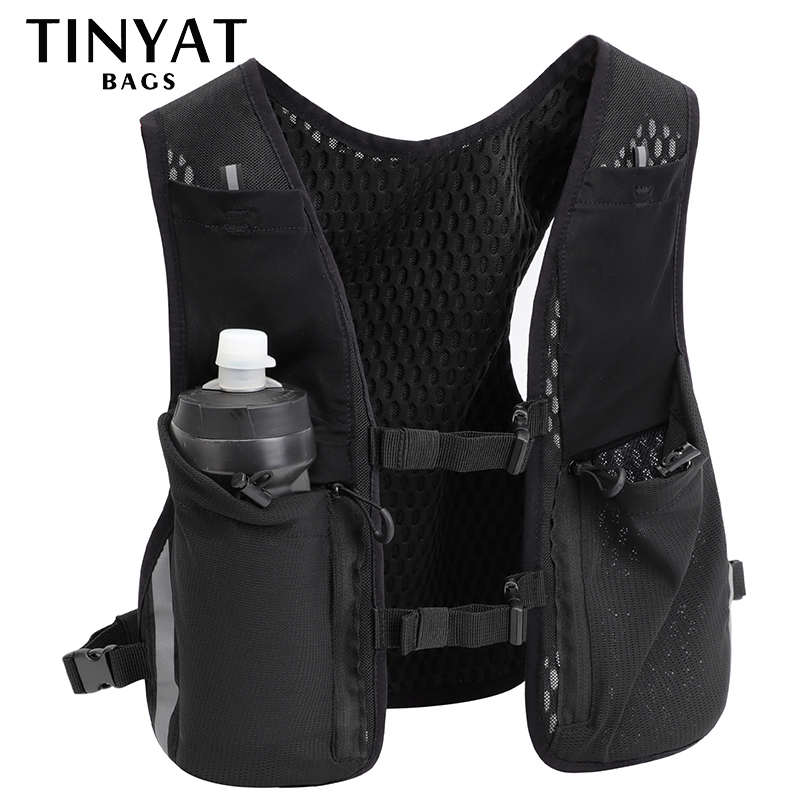 Phone Accessories In China - TINYAT เสื้อกั๊กสะท้อนแสง Multi-Function กระเป๋าสําหรับผู้ชายผู้หญิงกีฬากระเป๋าคาดหน้าอก Hip Hop