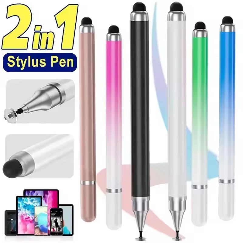 Phone Accessories And Gadgets - ปากกาสไตลัสอเนกประสงค์ 2 in 1 สำหรับแท็บเล็ต โทรศัพท์มือถือ