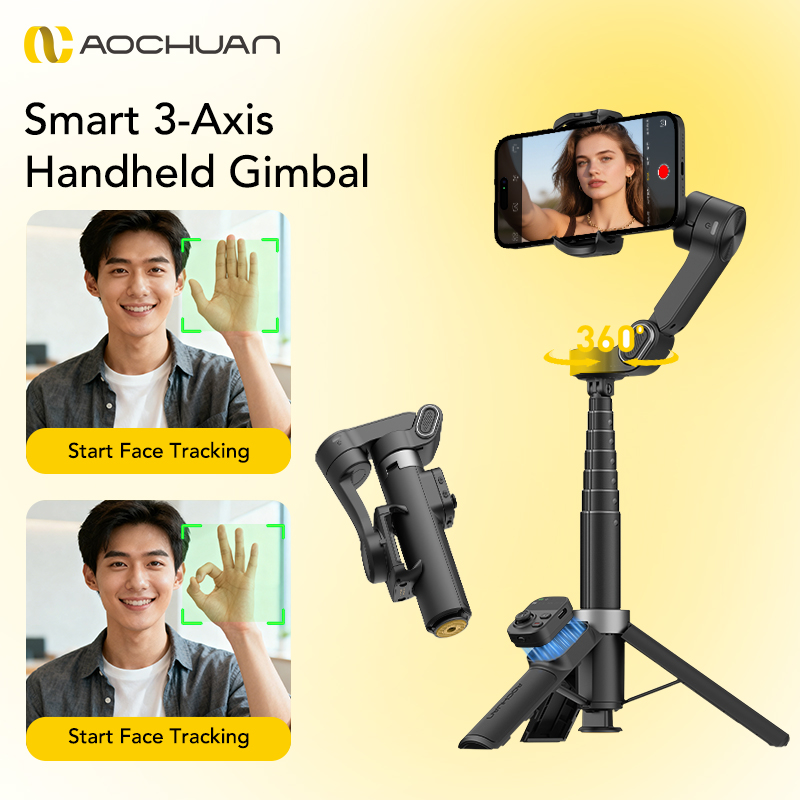 AOCHUAN สมาร์ท X3 360 °   กิมบ - Selfie Stick Tripod บทวิจารณ์และราคา