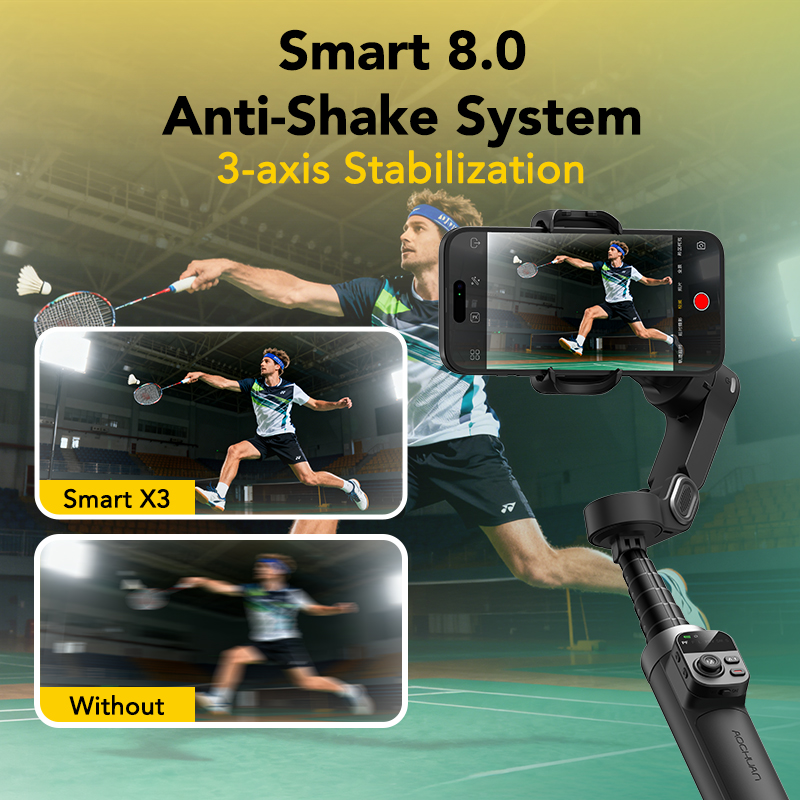 AOCHUAN สมาร์ท X3 360 °   กิมบ - Selfie Stick Tripod บทวิจารณ์และราคา