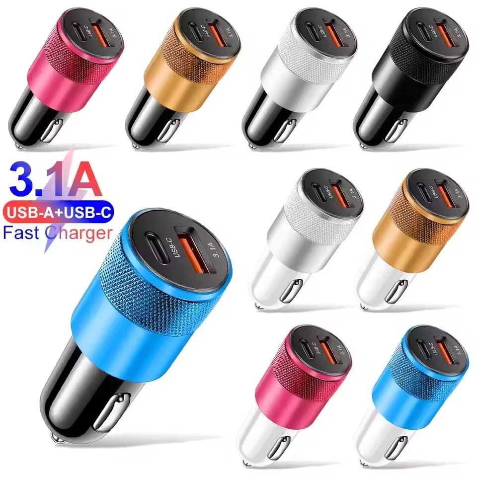 ที่ชาร์จในรถยนต์ USB 3.1A แบบ  - Type C Adapter บทวิจารณ์และราคา