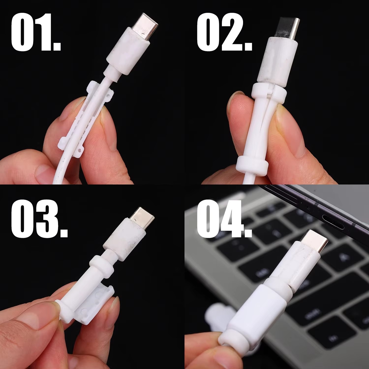 ตัวป้องกันสายเคเบิลแบบนุ่ม ซิล - Type C Adapter บทวิจารณ์และราคา