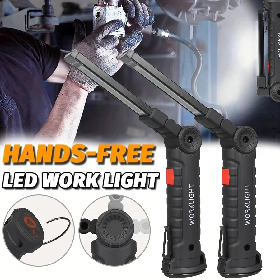 ไฟฉาย LED COB แบบพกพาใหม่ ชาร์ - Type C Adapter บทวิจารณ์และราคา