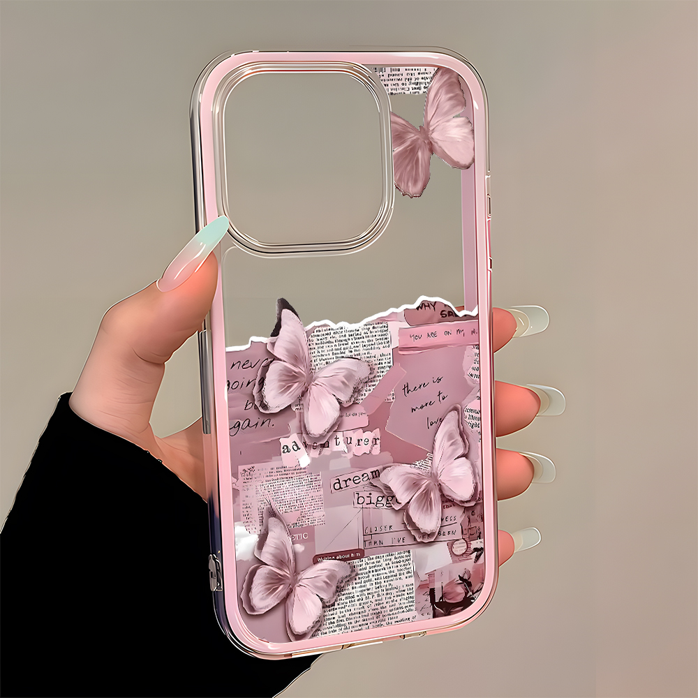 เคสโทรศัพท์ใสลายผีเสื้อสีชมพู  - Samsung Galaxy A55 บทวิจารณ์และราคา