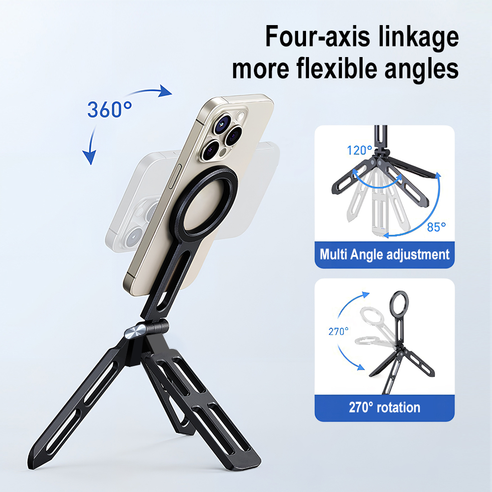 ที่ยึดโทรศัพท์แม่เหล็กแบบสี่แก - Selfie Stick Tripod บทวิจารณ์และราคา
